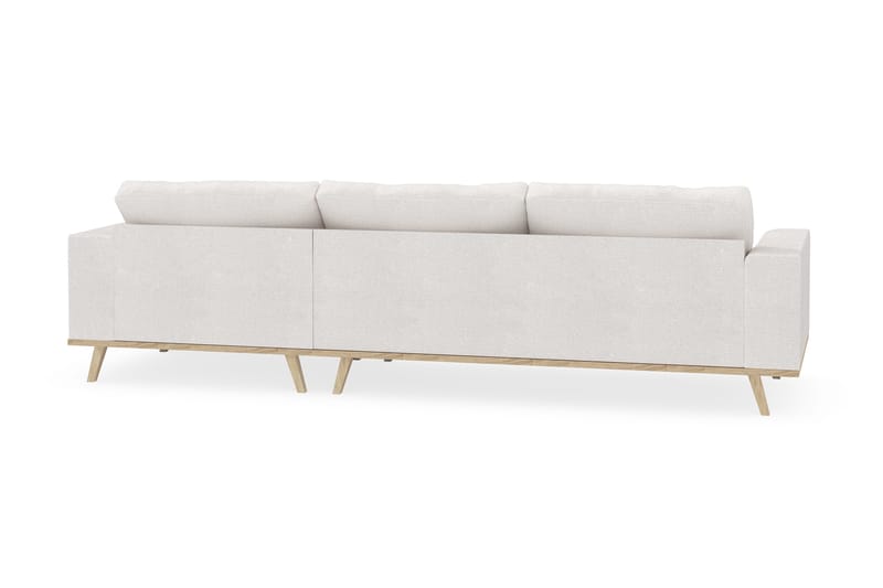 Copenhagen 4-personers Højrevendt L-formet Divansofa i Bouclé - Hvid - Møbler - Sofaer - Sofa med chaiselong