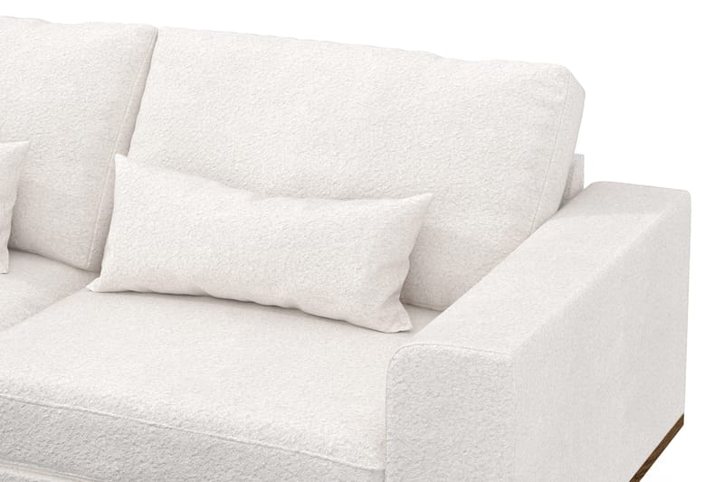 Copenhagen 4-personers Venstrevendt L-formet Chaiselongsofa i Bouclé - Hvid - Møbler - Sofaer - Sofa med chaiselong