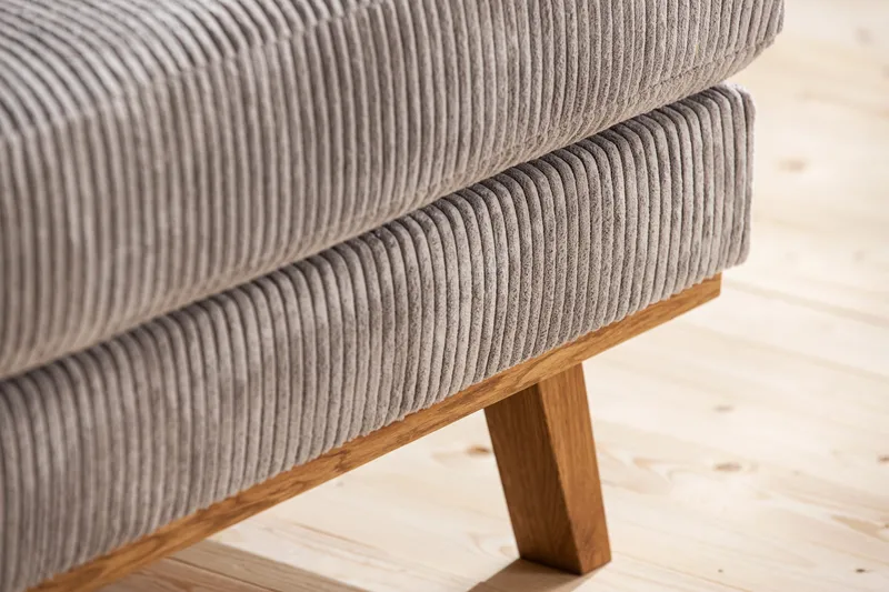 Copenhagen 4-personers Højrevendt L-formet Chaiselongsofa i Manchester - Lysegrå - Møbler - Sofaer - Sofa med chaiselong