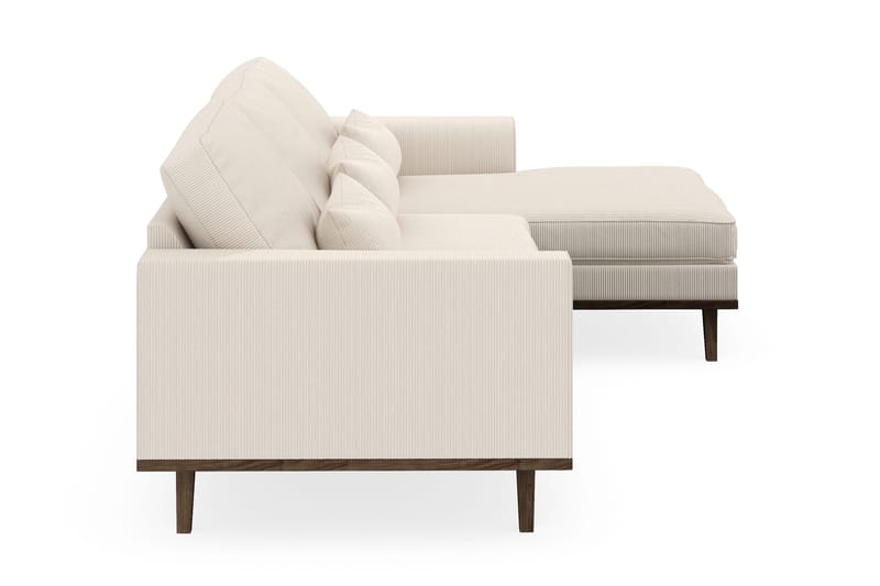 Copenhagen 4-personers Højrevendt L-formet Divansofa i Manchester - Beige - Møbler - Sofaer - Sofa med chaiselong