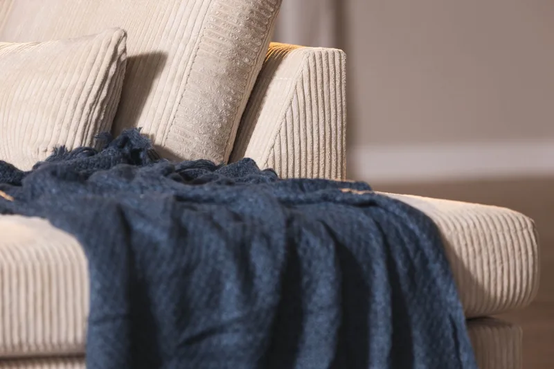 Copenhagen 4-personers Højrevendt L-formet Chaiselongsofa i Manchester - Beige - Møbler - Sofaer - Sofa med chaiselong