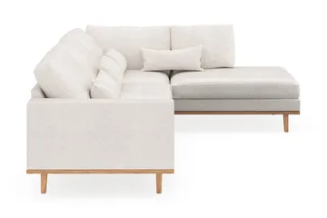 Copenhagen 4-personers Højrevendt L-formet Chaiselongsofa i Bouclé - Hvid - Møbler - Sofaer - Sofa med chaiselong