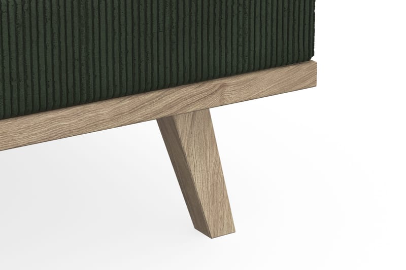 Copenhagen 4-personers Højrevendt L-formet Divansofa i Manchester - Mørkegrøn - Møbler - Sofaer - Sofa med chaiselong