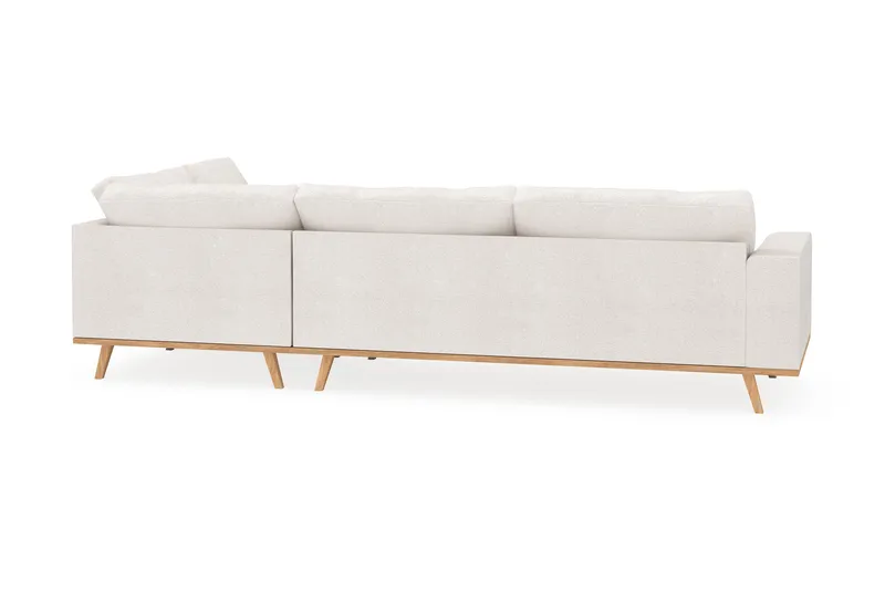 Copenhagen 4-personers Højrevendt L-formet Chaiselongsofa i Bouclé - Hvid - Møbler - Sofaer - Sofa med chaiselong