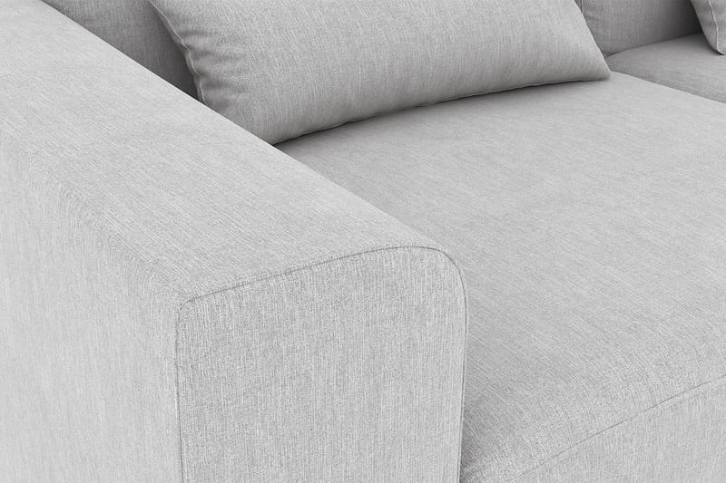 Copenhagen 4-personers Højrevendt L-formet Divansofa i Stof - Grå - Møbler - Sofaer - Sofa med chaiselong