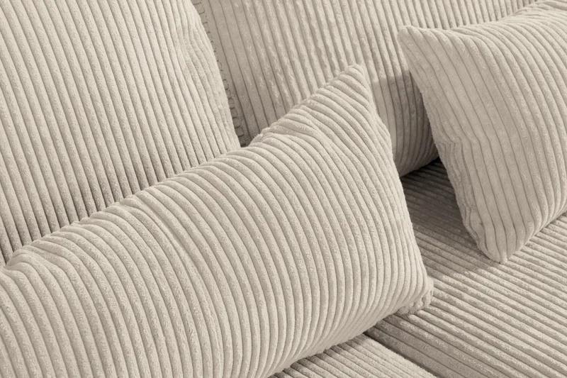 Copenhagen 4-personers Højrevendt L-formet Chaiselongsofa i Manchester - Beige - Møbler - Sofaer - Sofa med chaiselong