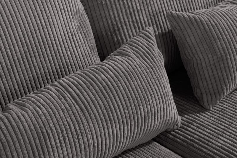 Copenhagen 4-personers Højrevendt L-formet Chaiselongsofa i Manchester - Mørkegrå - Møbler - Sofaer - Sofa med chaiselong