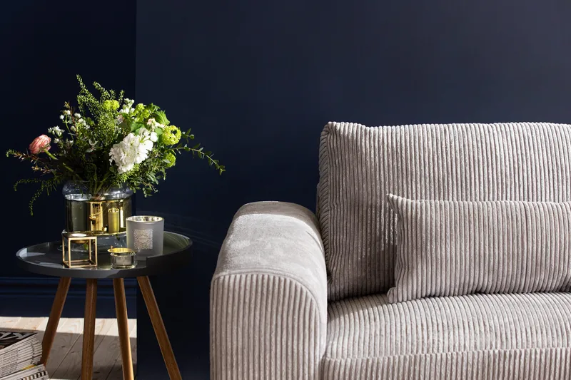 Copenhagen 4-personers Højrevendt L-formet Chaiselongsofa i Manchester - Lysegrå - Møbler - Sofaer - Sofa med chaiselong