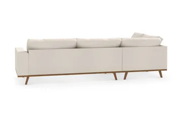 Copenhagen 4-personers Venstrevendt L-formet Chaiselongsofa i Stof - Beige - Møbler - Sofaer - Sofa med chaiselong