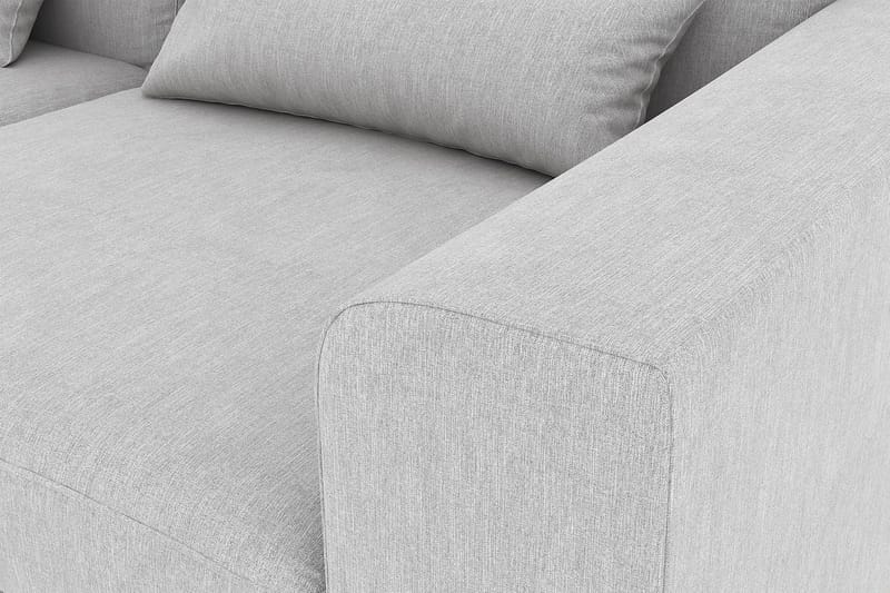Copenhagen 4-personers Venstrevendt L-formet Chaiselongsofa i Stof - Grå - Møbler - Sofaer - Sofa med chaiselong