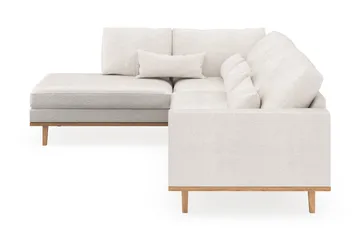 Copenhagen 4-personers Venstrevendt L-formet Chaiselongsofa i Bouclé - Hvid - Møbler - Sofaer - Sofa med chaiselong