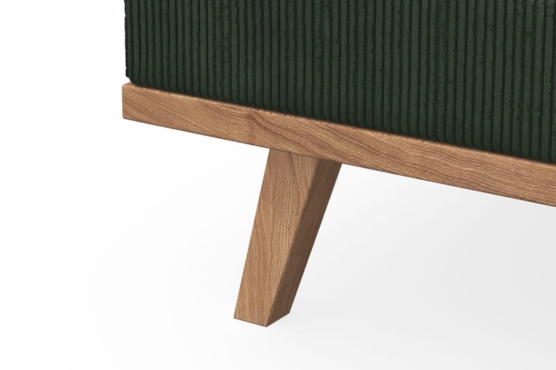 Copenhagen 4-personers Venstrevendt L-formet Divansofa i Manchester - Mørkegrøn - Møbler - Sofaer - Sofa med chaiselong