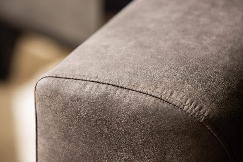 Copenhagen 4-personers Højrevendt L-formet Chaiselongsofa i Kunstlæder - Mørkegrå - Møbler - Sofaer - Sofa med chaiselong