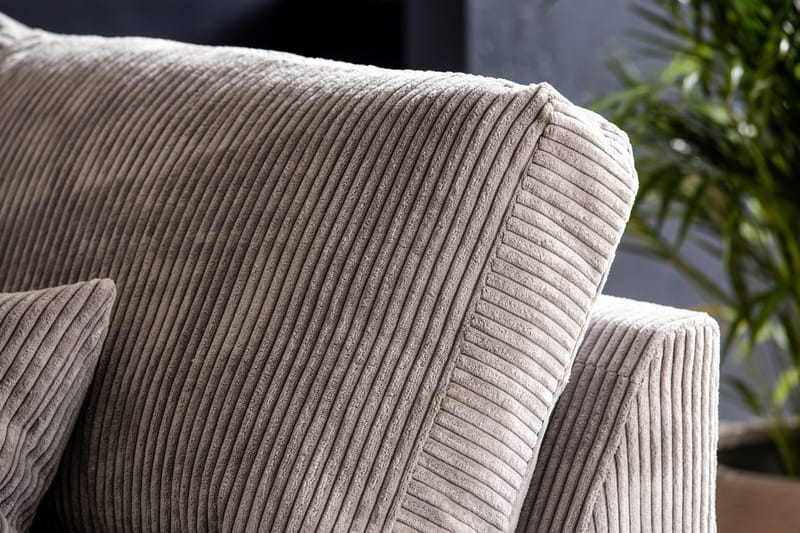 Copenhagen 4-personers Højrevendt L-formet Chaiselongsofa i Manchester - Lysegrå - Møbler - Sofaer - Sofa med chaiselong