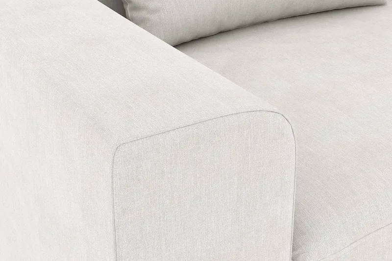 Copenhagen 4-personers Højrevendt L-formet Chaiselongsofa i Stof - Lysegrå - Møbler - Sofaer - Sofa med chaiselong