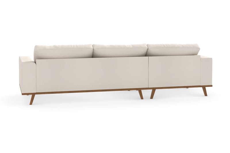 Copenhagen 4-personers Venstrevendt L-formet Divansofa i Stof - Beige - Møbler - Sofaer - Sofa med chaiselong