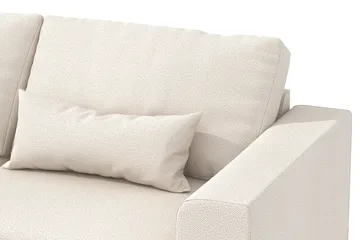 Copenhagen 4-personers Venstrevendt L-formet Chaiselongsofa i Stof - Beige - Møbler - Sofaer - Sofa med chaiselong