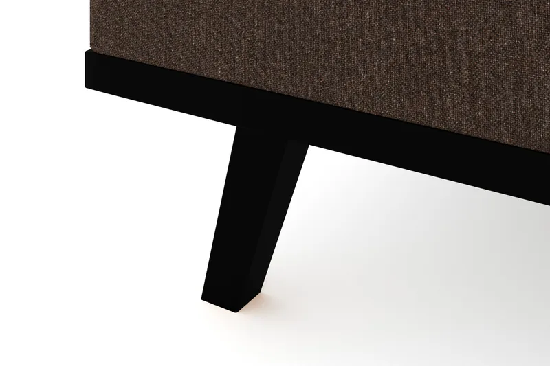 Copenhagen 4-personers Venstrevendt L-formet Divansofa i Stof - Brun - Møbler - Sofaer - Sofa med chaiselong