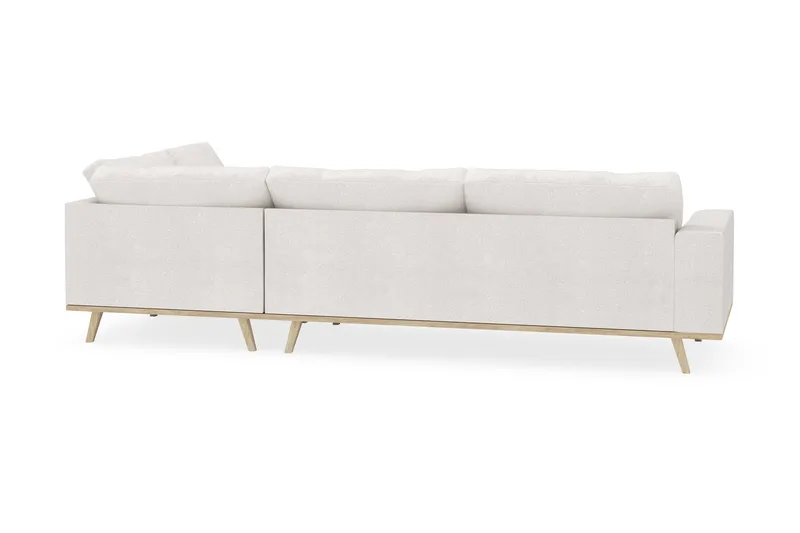 Copenhagen 4-personers Højrevendt L-formet Chaiselongsofa i Bouclé - Hvid - Møbler - Sofaer - Sofa med chaiselong