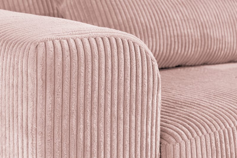 Copenhagen 4-personers Højrevendt L-formet Divansofa i Manchester - Rosa - Møbler - Sofaer - Sofa med chaiselong