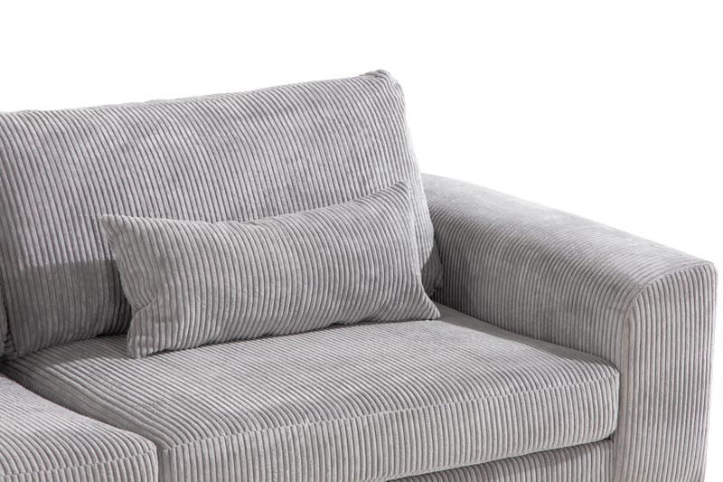 Copenhagen 4-personers Venstrevendt L-formet Chaiselongsofa i Manchester - Lysegrå - Møbler - Sofaer - Sofa med chaiselong