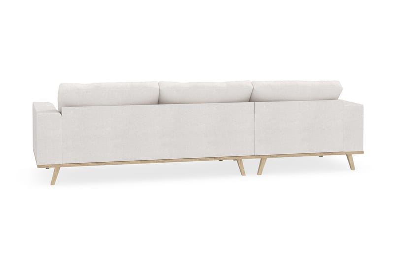Copenhagen 4-personers Venstrevendt L-formet Divansofa i Bouclé - Hvid - Møbler - Sofaer - Sofa med chaiselong