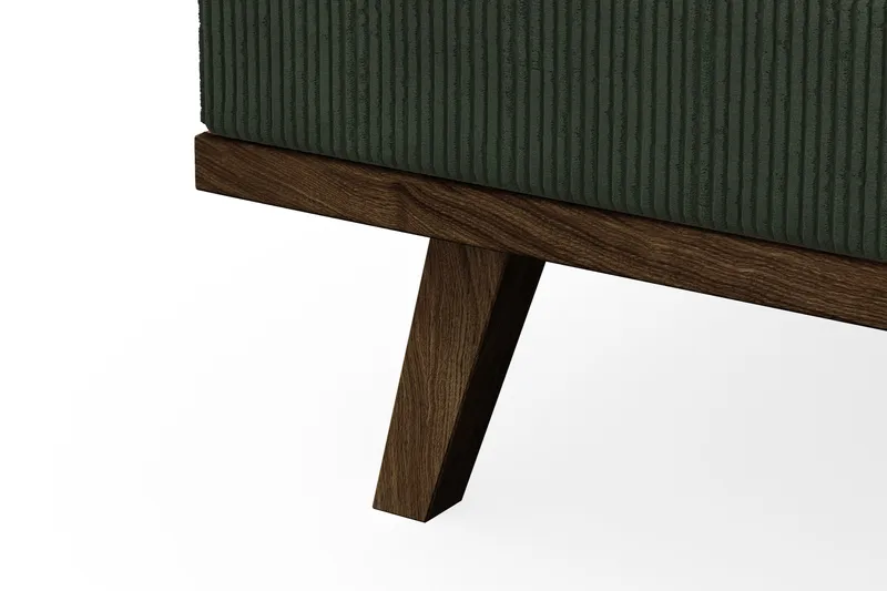 Copenhagen 4-personers Venstrevendt L-formet Chaiselongsofa i Manchester - Mørkegrøn - Møbler - Sofaer - Sofa med chaiselong