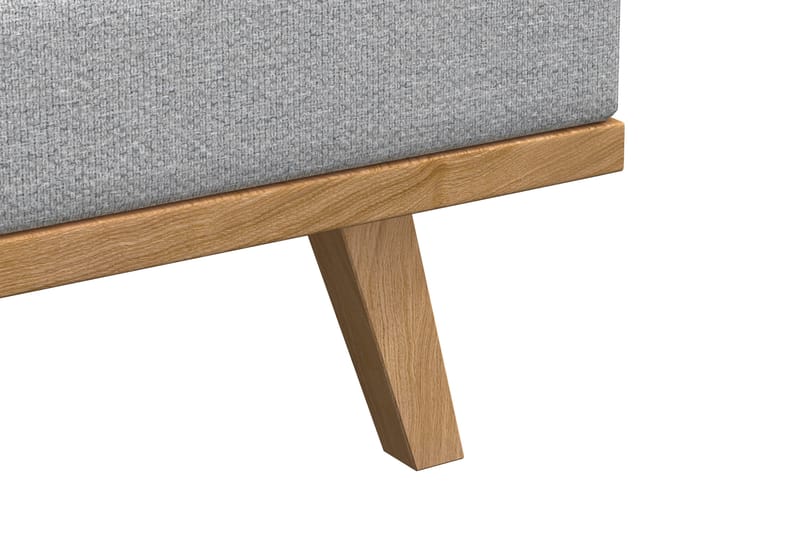 Copenhagen 4-personers Venstrevendt L-formet Divansofa i Stof - Lysegrå - Møbler - Sofaer - Sofa med chaiselong