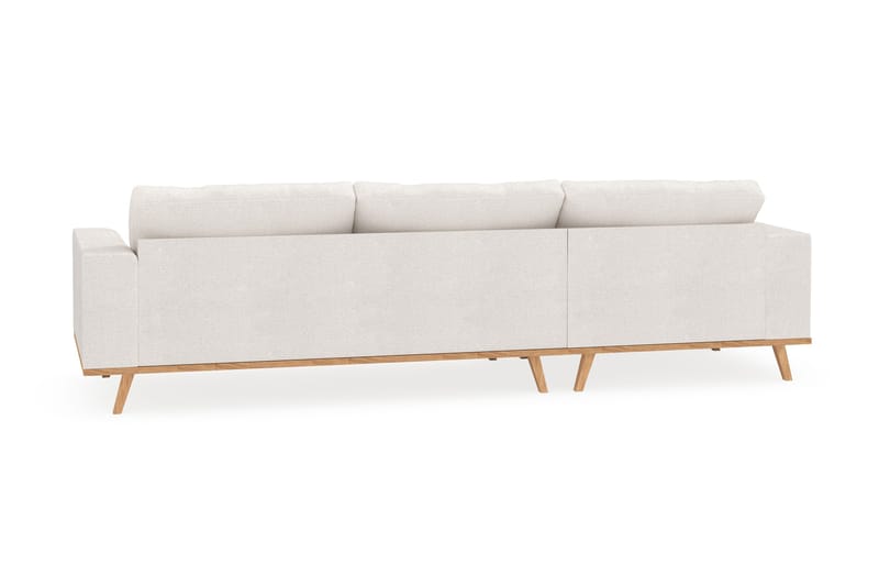 Copenhagen 4-personers Venstrevendt L-formet Divansofa i Bouclé - Hvid - Møbler - Sofaer - Sofa med chaiselong