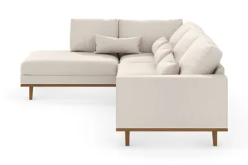 Copenhagen 4-personers Venstrevendt L-formet Chaiselongsofa i Stof - Beige - Møbler - Sofaer - Sofa med chaiselong