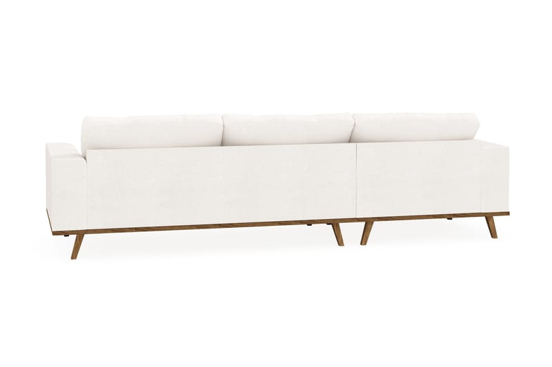 Copenhagen 4-personers Venstrevendt L-formet Divansofa i Bouclé - Hvid - Møbler - Sofaer - Sofa med chaiselong