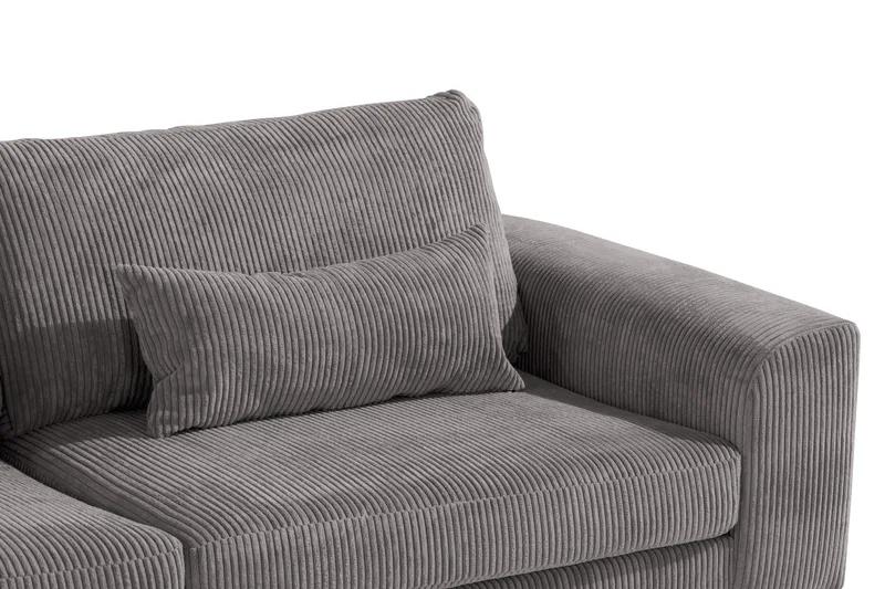 Copenhagen 4-personers Højrevendt L-formet Chaiselongsofa i Manchester - Mørkegrå - Møbler - Sofaer - Sofa med chaiselong