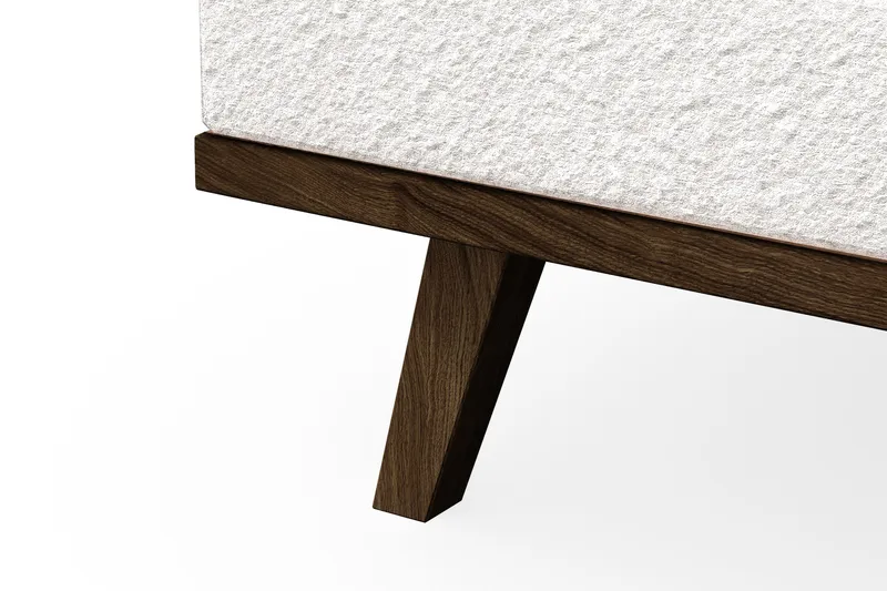 Copenhagen 4-personers Venstrevendt L-formet Chaiselongsofa i Bouclé - Hvid - Møbler - Sofaer - Sofa med chaiselong