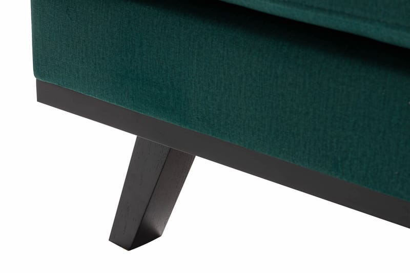 Copenhagen 4-personers Venstrevendt L-formet Divansofa i Fløjl - Grøn - Møbler - Sofaer - Sofa med chaiselong
