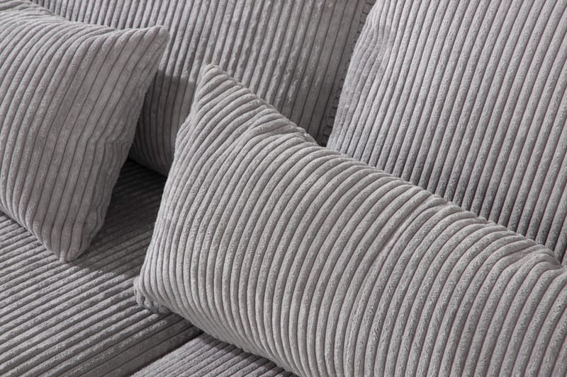 Copenhagen 4-personers Højrevendt L-formet Chaiselongsofa i Manchester - Lysegrå - Møbler - Sofaer - Sofa med chaiselong