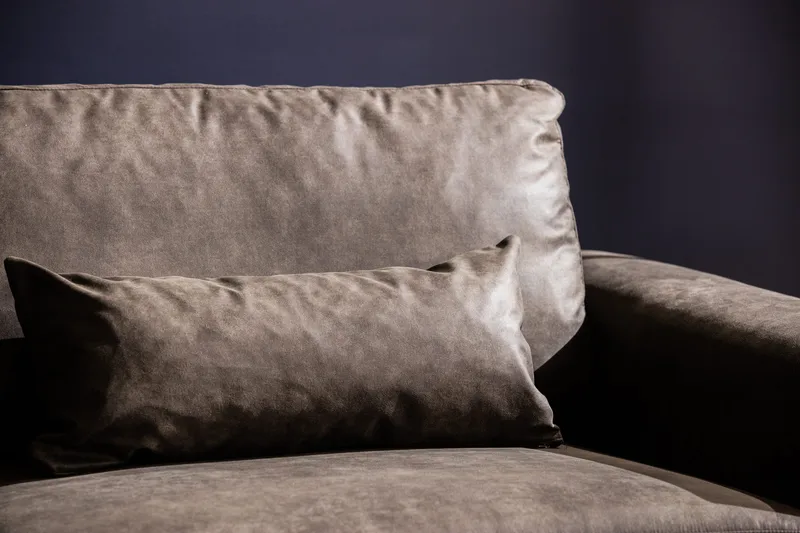 Copenhagen 4-personers Venstrevendt L-formet Chaiselongsofa i Kunstlæder - Mørkegrå - Møbler - Sofaer - Sofa med chaiselong