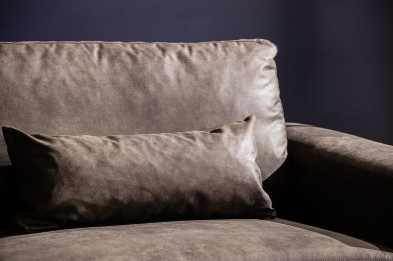 Copenhagen 4-personers Venstrevendt L-formet Chaiselongsofa i Kunstlæder - Mørkegrå - Møbler - Sofaer - Sofa med chaiselong