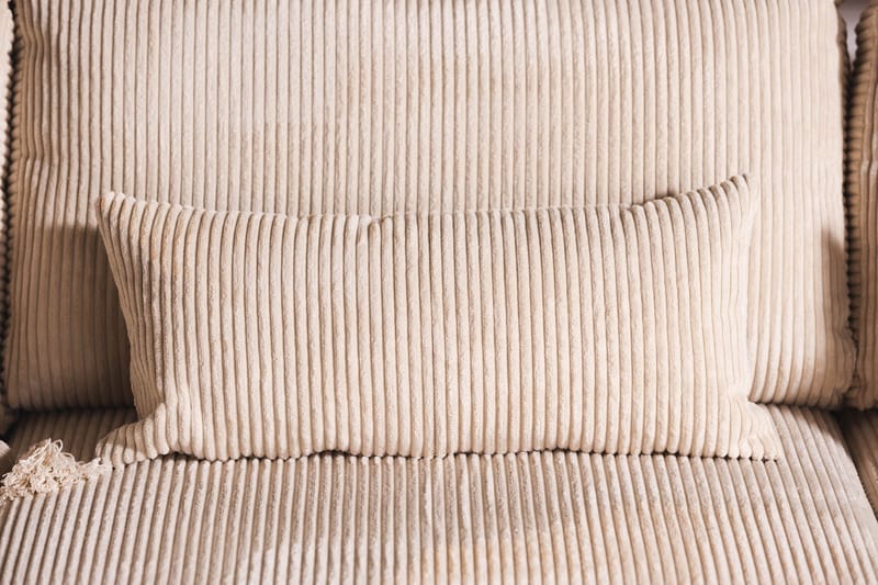 Copenhagen 4-personers Venstrevendt L-formet Divansofa i Manchester - Beige - Møbler - Sofaer - Sofa med chaiselong