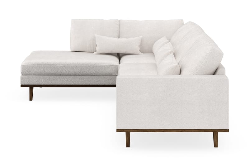 Copenhagen 4-personers Venstrevendt L-formet Chaiselongsofa i Bouclé - Hvid - Møbler - Sofaer - Sofa med chaiselong