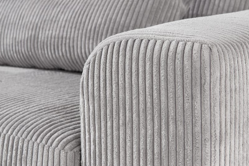 Copenhagen 4-personers Venstrevendt L-formet Divansofa i Manchester - Lysegrå - Møbler - Sofaer - Sofa med chaiselong