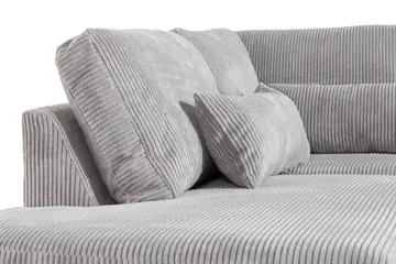 Copenhagen 4-personers Venstrevendt L-formet Chaiselongsofa i Manchester - Lysegrå - Møbler - Sofaer - Sofa med chaiselong