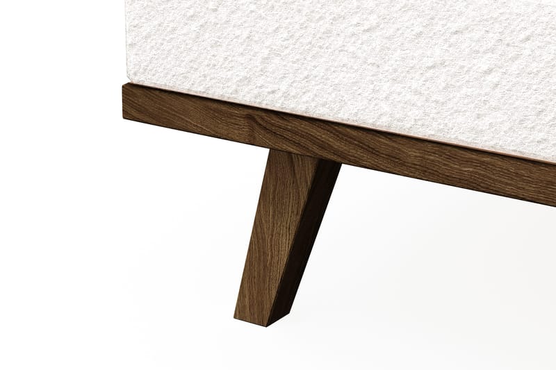 Copenhagen 4-personers Venstrevendt L-formet Divansofa i Bouclé - Hvid - Møbler - Sofaer - Sofa med chaiselong