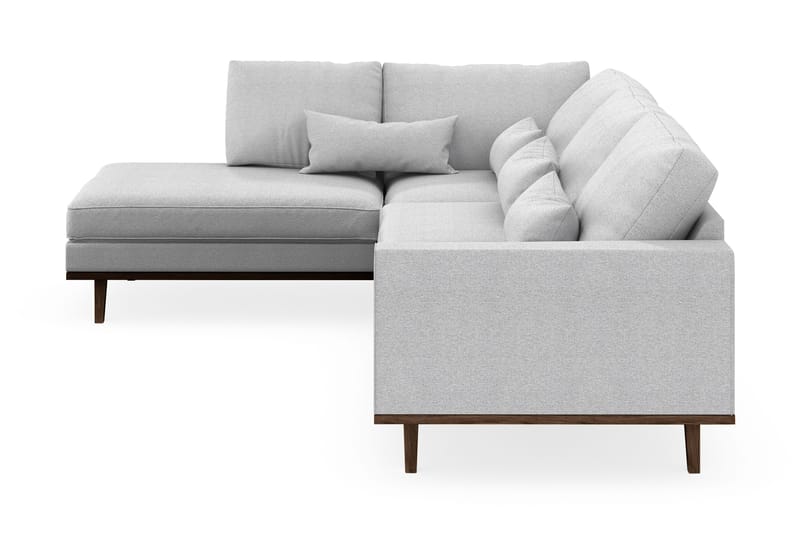 Copenhagen 4-personers Venstrevendt L-formet Chaiselongsofa i Stof - Lysegrå - Møbler - Sofaer - Sofa med chaiselong