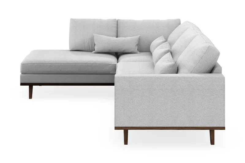 Copenhagen 4-personers Venstrevendt L-formet Chaiselongsofa i Stof - Lysegrå - Møbler - Sofaer - Sofa med chaiselong