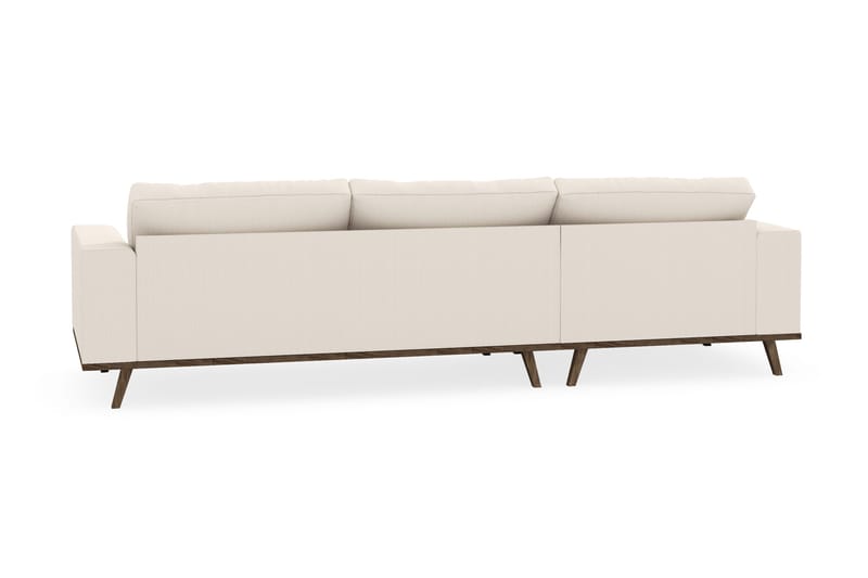 Copenhagen 4-personers Venstrevendt L-formet Divansofa i Manchester - Beige - Møbler - Sofaer - Sofa med chaiselong