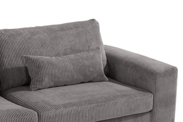 Copenhagen 4-personers Venstrevendt L-formet Chaiselongsofa i Manchester - Mørkegrå - Møbler - Sofaer - Sofa med chaiselong