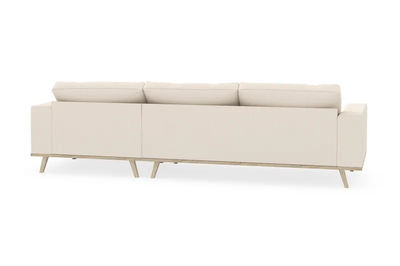 Copenhagen 4-personers Højrevendt L-formet Divansofa i Manchester - Beige - Møbler - Sofaer - Sofa med chaiselong