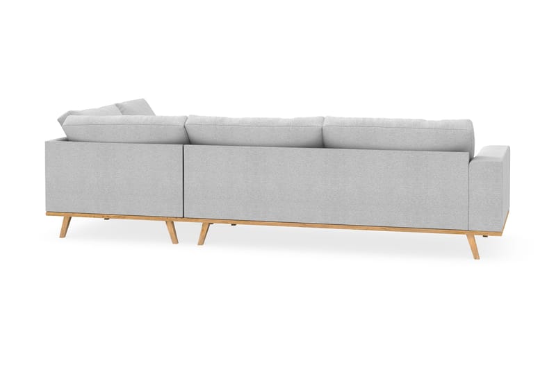Copenhagen 4-personers Højrevendt L-formet Chaiselongsofa i Stof - Lysegrå - Møbler - Sofaer - Sofa med chaiselong