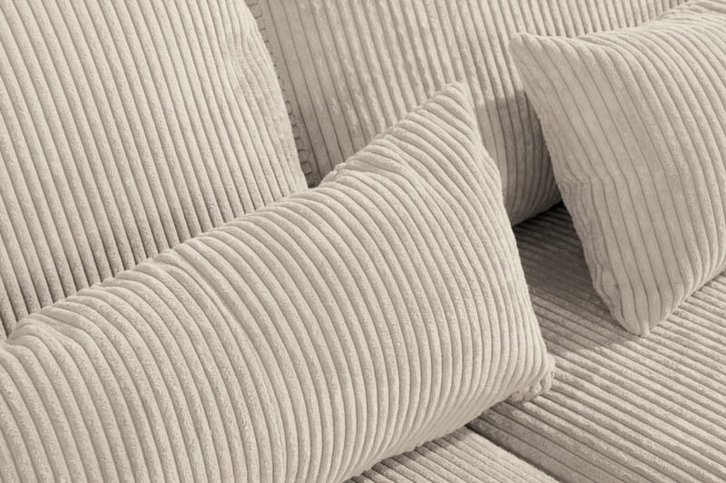 Copenhagen 4-personers Højrevendt L-formet Chaiselongsofa i Manchester - Beige - Møbler - Sofaer - Sofa med chaiselong