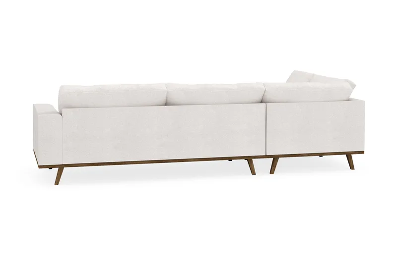 Copenhagen 4-personers Venstrevendt L-formet Chaiselongsofa i Bouclé - Hvid - Møbler - Sofaer - Sofa med chaiselong
